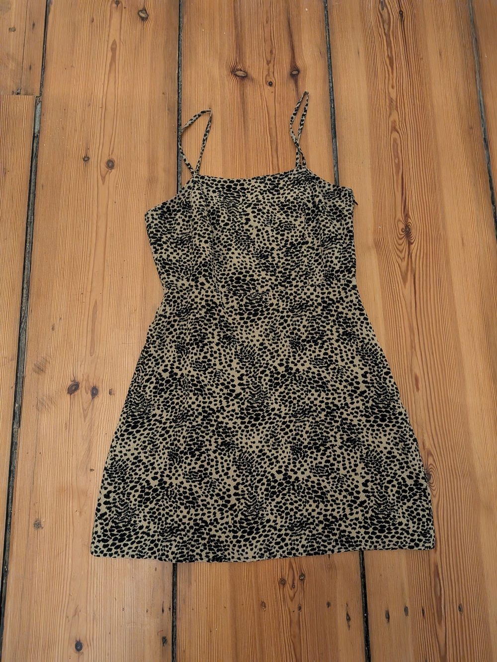 Leopard Linen Slip Dress